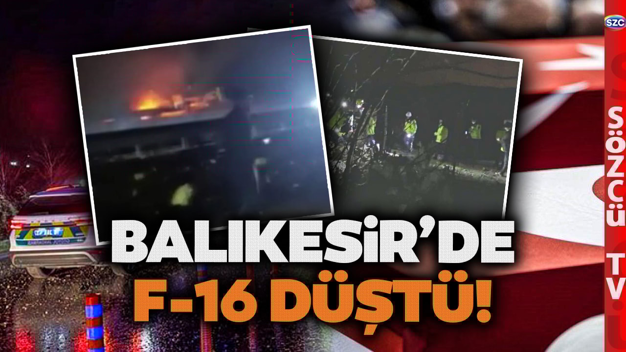 SON DAKİKA! Balıkesir'de F-16 Uçağı Düştü! Bir Pilotumuz Şehit Oldu! Olay Yerinden Sıcak Anlar!