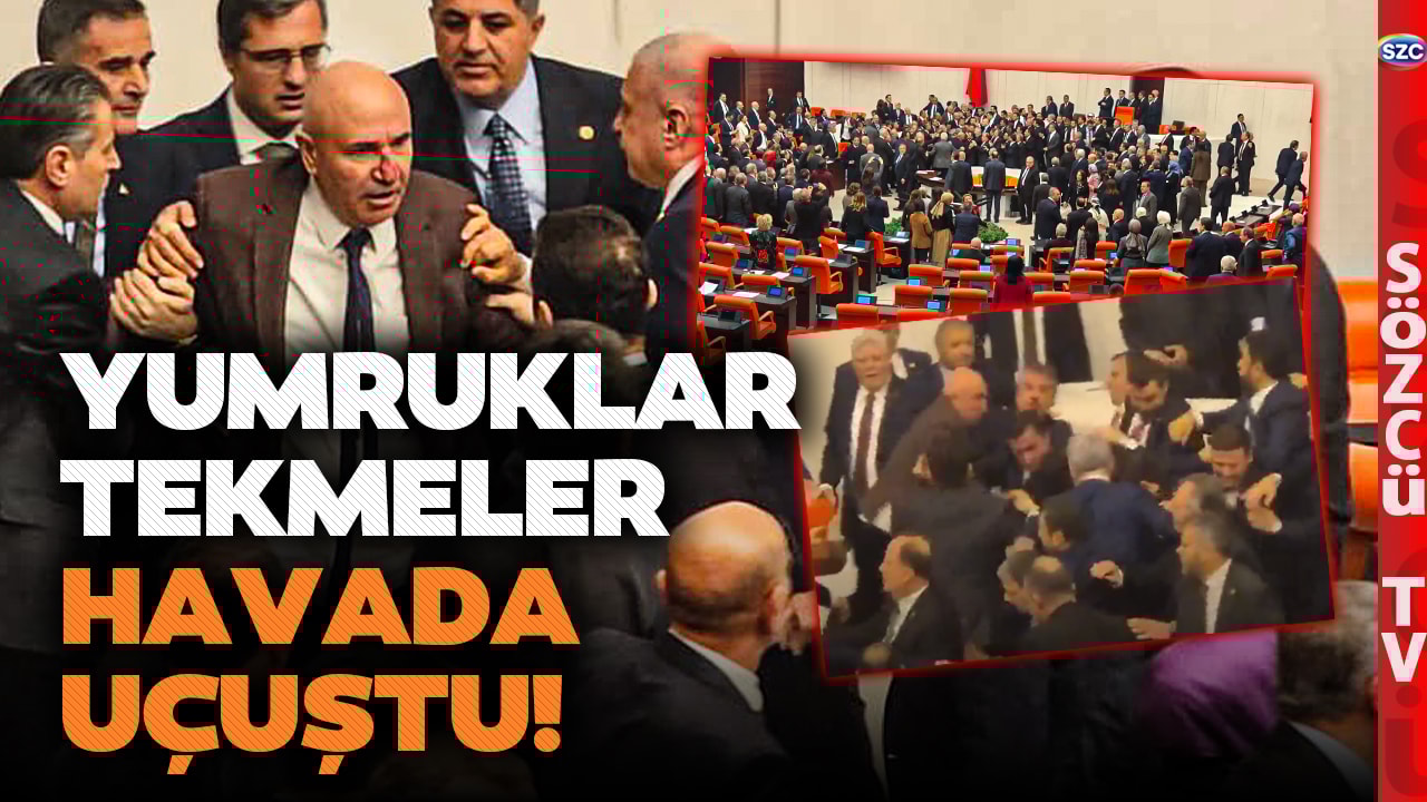 Osman Gökçek Mahmut Tanal'a Yumruk Attı! CHP Akın Gürlek'e Karşı Kürsüyü İşgal Etti