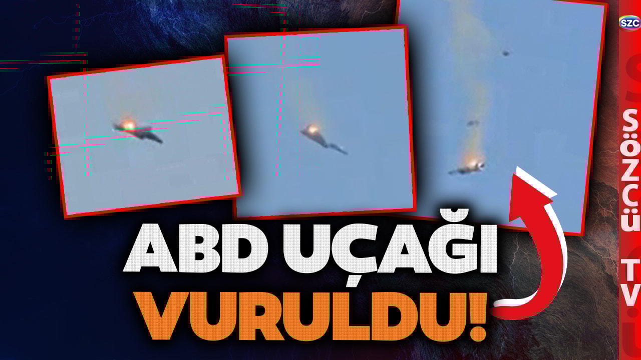 ABD F-15 Uçağı Kuveyt'te Alev Alev Yere Çakıldı! İran Vurdu! İşte Pilotun Kurtulma Anı