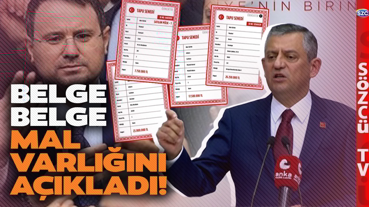 Özgür Özel Tapu Tapu Akın Gürlek'in Mal Varlığını Açıkladı! 19 Yıllık Maaş 452 Milyon TL Servet