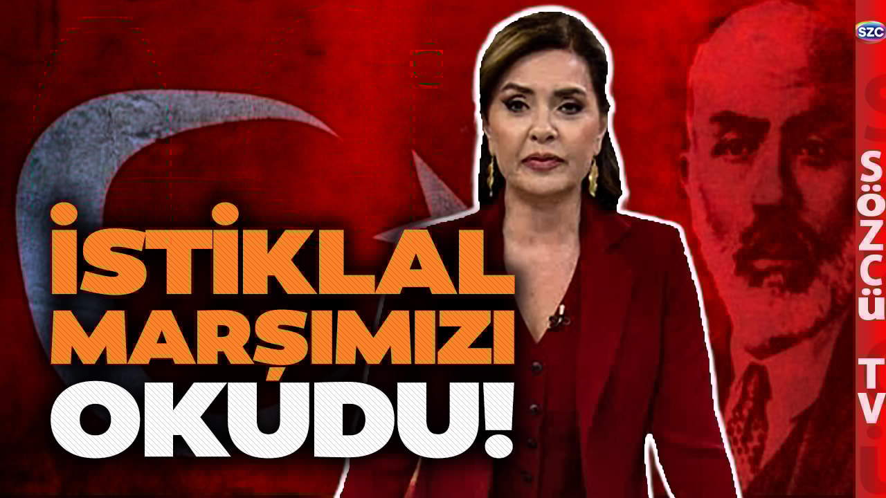 Özlem Gürses Canlı Yayında İstiklal Marşımızı Okudu! 'Türkiye'nin Marşı Türkçe Okunur'