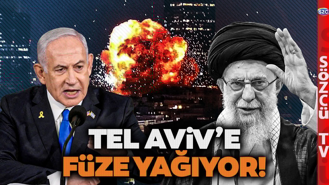 İsrail Yanıyor! İran Tel Aviv'e Füze Yağdırdı! Demir Kubbe Darmadağın Oldu