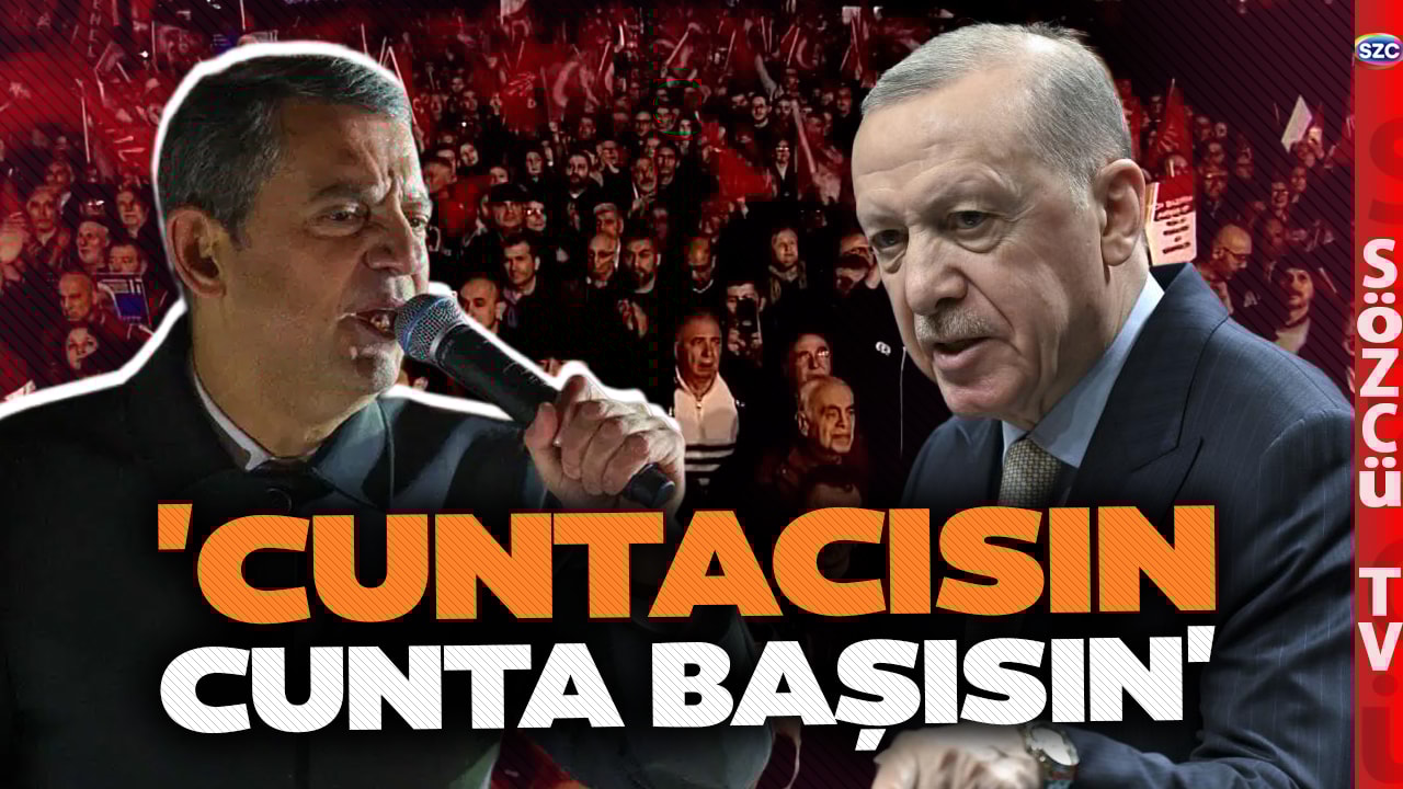 Özgür Özel'den Erdoğan'a Çok Sert Sözler! 'Cuntacısın Cunta Başısın Deyince Kızıyorsun!'